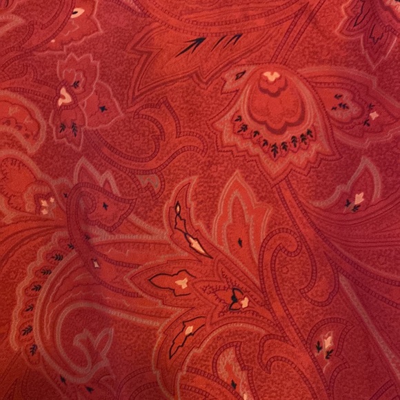 Red Silk Blouse 14 - Picture 2 of 4